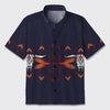 Aztec Native Cow Skull Button Up Shirts_2