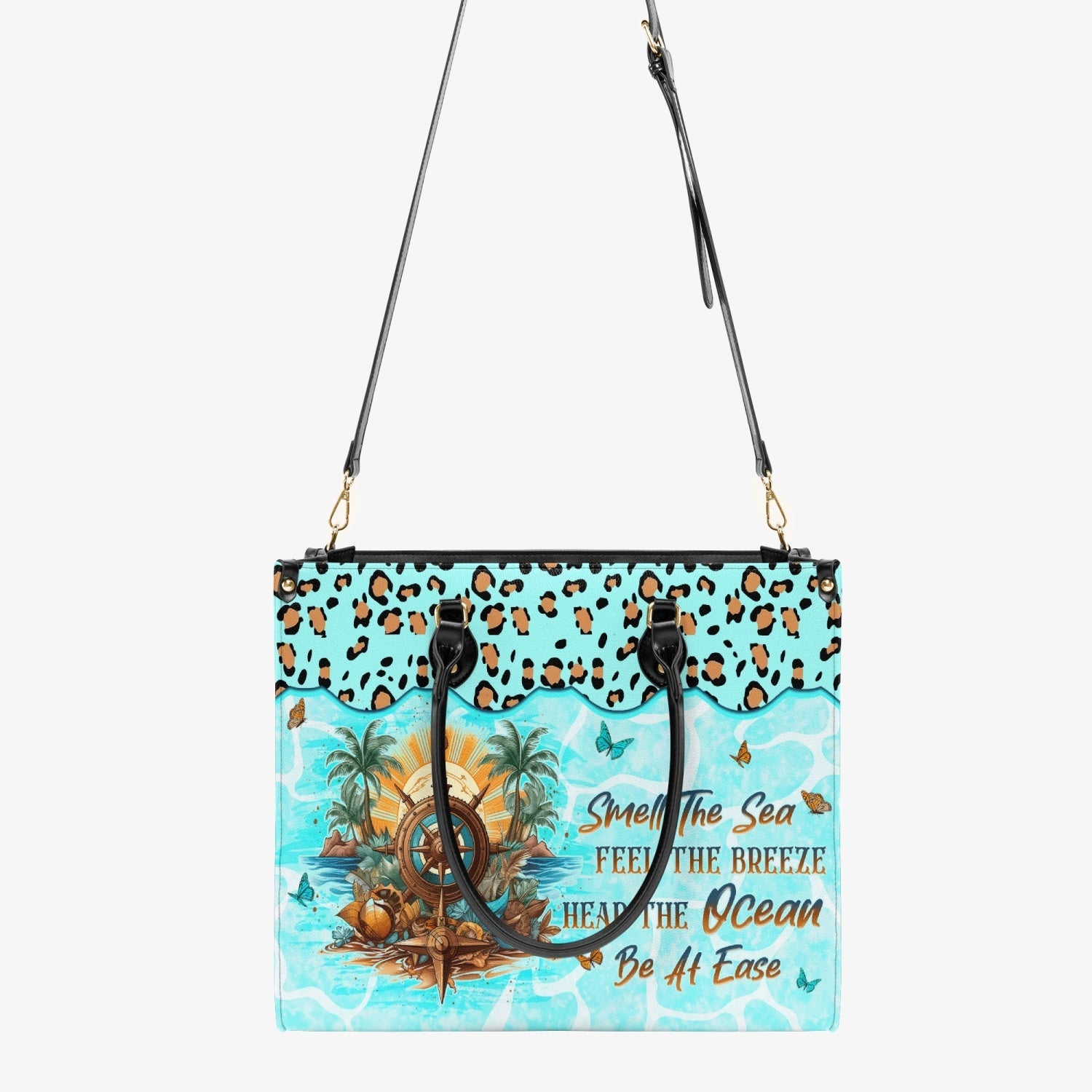 Bigcrowns SMELL THE SEA FEEL THE BREEZE LEATHER HANDBAG N2703244