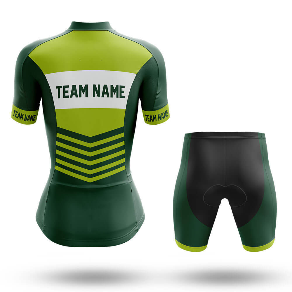 Custom Team Name V20 Green - Women's Cycling Kit