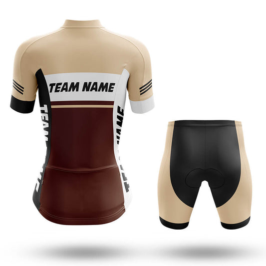 Custom Team Name M1 Brown - Women's Cycling Kit