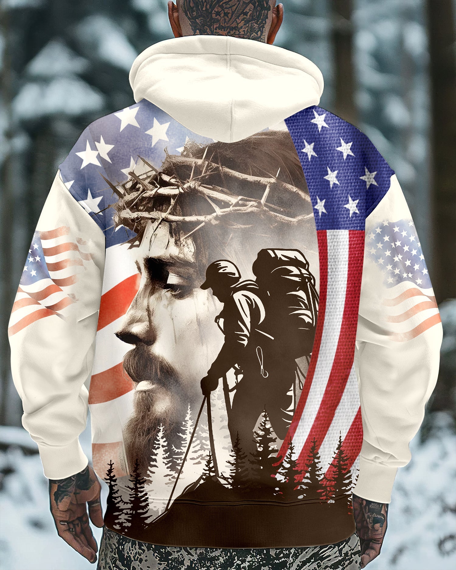 Hiker And His God All Over Print Shirt