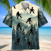 Funny Bigfoot Sasquatch In the Jungle Hawaiian Shirt