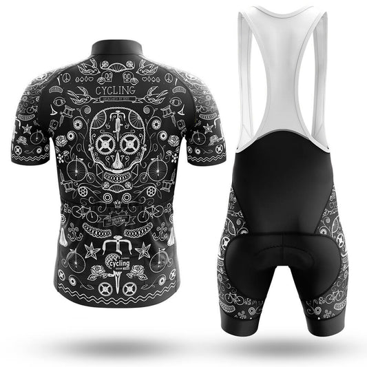Black Tattoo Cycling Jersey - Men's Cycling Kit