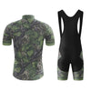 Camo Leaf Men's Cycling Jersey Set, Road Bike Cycling Kit for Men, Biking Outfit, Bicycle Suit, Team Racing Uniform