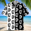 Halloween Bigfoot Silhouette Skull Hawaiian Shirt