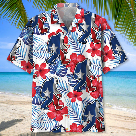 Bigfoot Texas Hawaiian Shirt