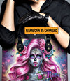 SUGAR SKULL WOMAN LEATHER HANDBAG - YHLN1411244