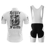 Saved By Grace Fueled By Faith Men's Cycling Jersey Set, Road Bike Cycling Kit for Men, Biking Outfit, Bicycle Suit, Team Racing Uniform