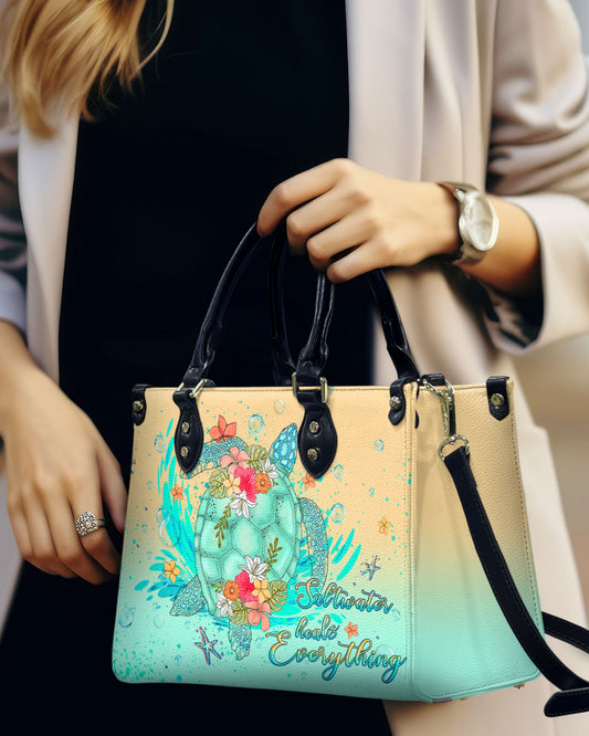 Saltwater Heals Everything Leather Handbag