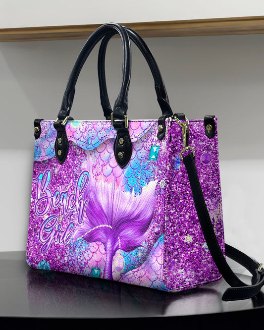 Beach Girl Mermaid Leather Handbag