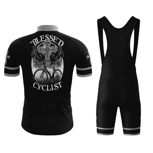 Blessed Cyclist Men's Cycling Jersey Set, Road Bike Cycling Kit for Men, Biking Outfit, Bicycle Suit, Team Racing Uniform