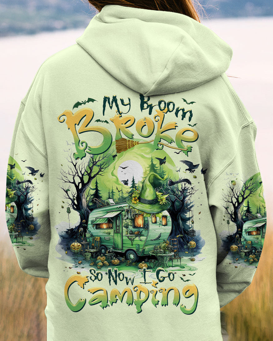 MY BROOM BROKE SO NOW HALLOWEEN CAMPING ALL OVER PRINT - TLTR1408233