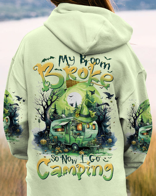 MY BROOM BROKE SO NOW HALLOWEEN CAMPING ALL OVER PRINT - TLTR1408233