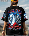 DON'T TRY TO FIGURE ME OUT SKULL ANGEL DVIL ALL OVER PRINT  -  TLTR1704253