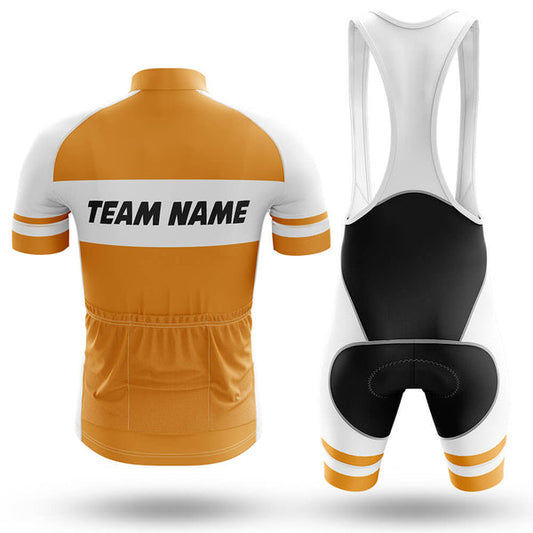 BigCrowns | Yellow White Cycling Short Sleeve Custom Name Cycling Kit