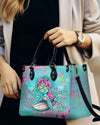 Don'T Worry Beach Happy Leather Handbag