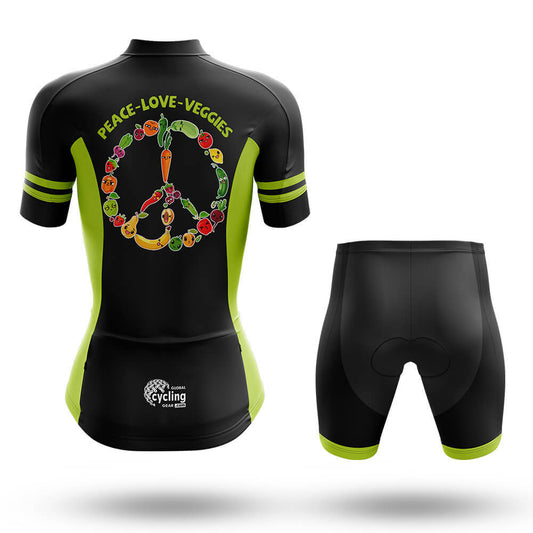 Peace Love Veggies - Women's Cycling Kit