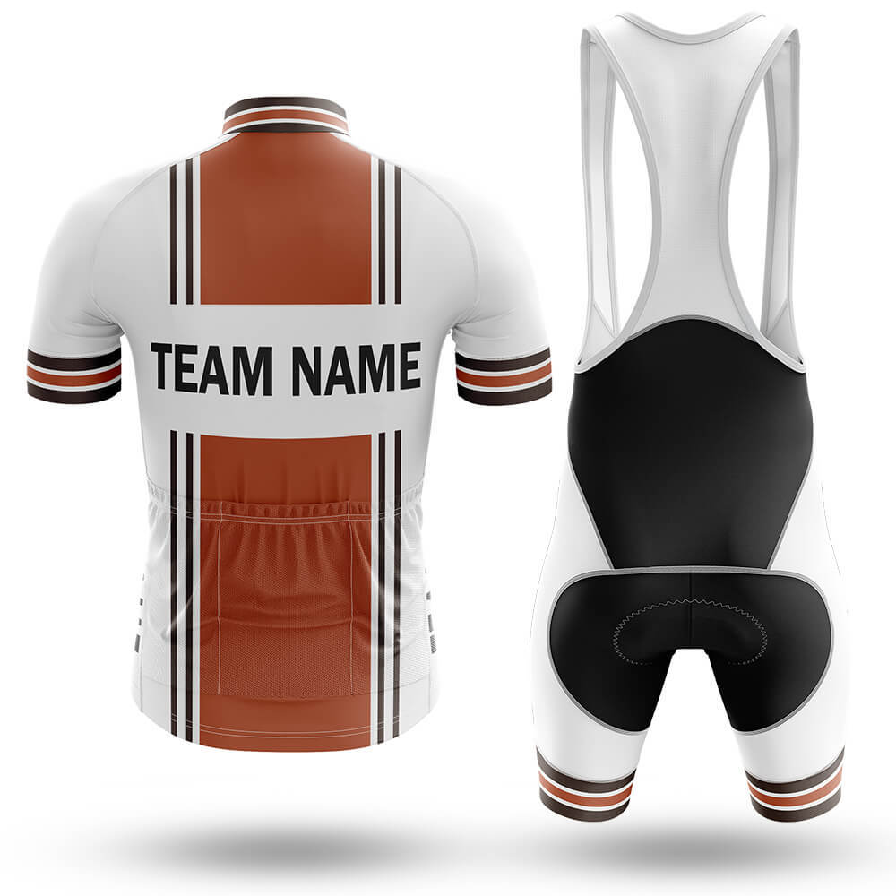 Custom Team Name M4 Orange - Men's Cycling Kit