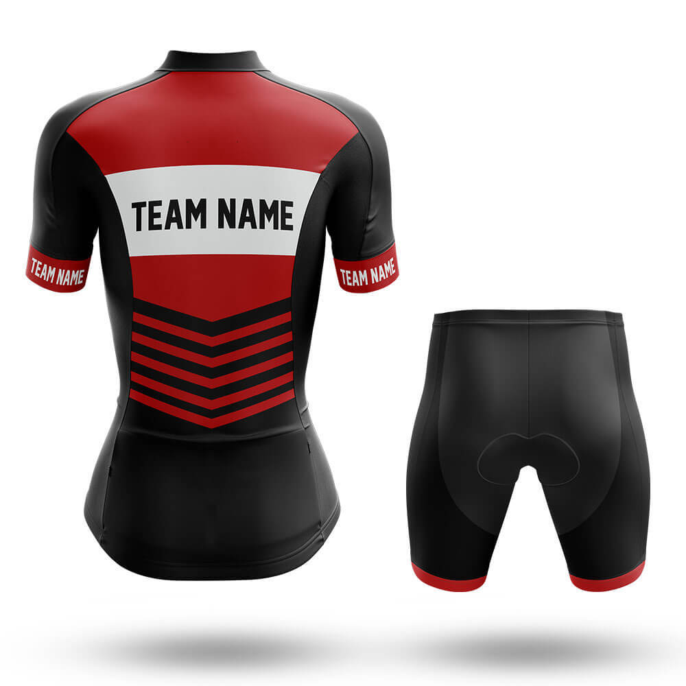 Custom Team Name V20 Red - Women's Cycling Kit