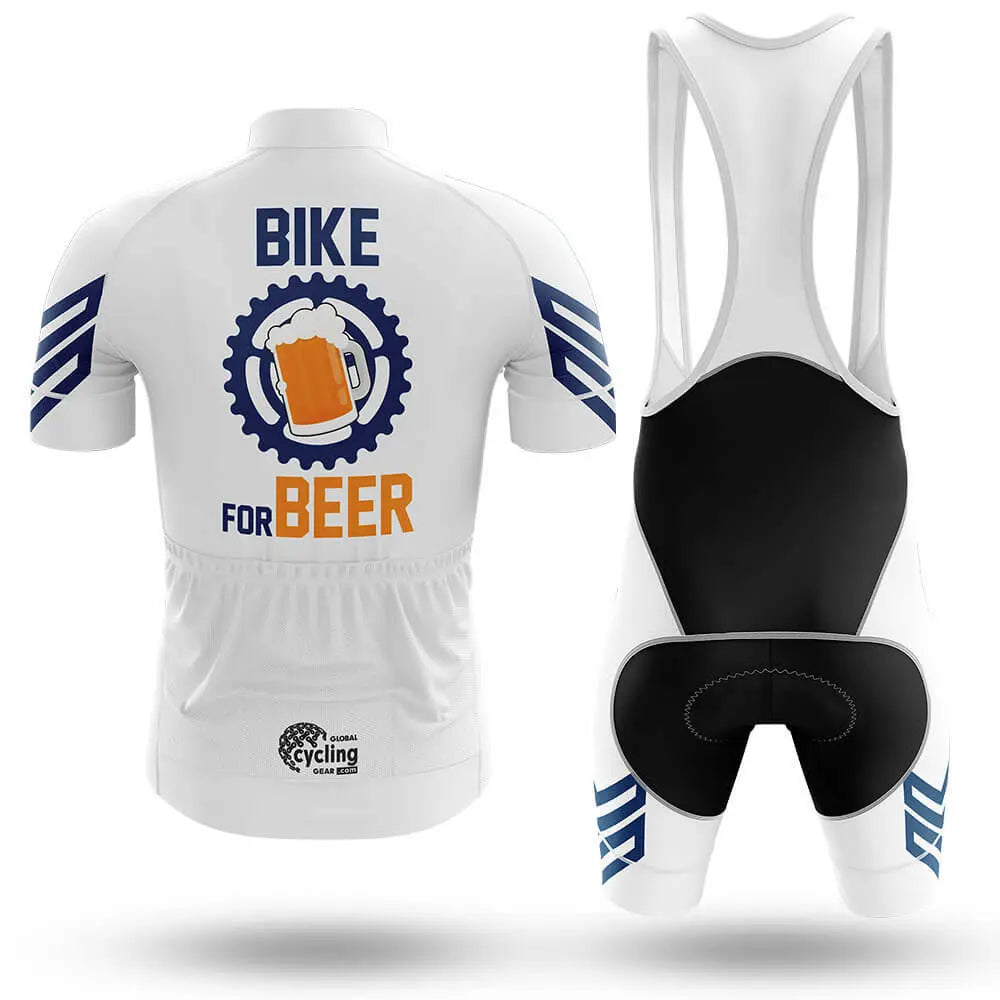 Bike For Beer V3 - White - Men's Cycling Kit