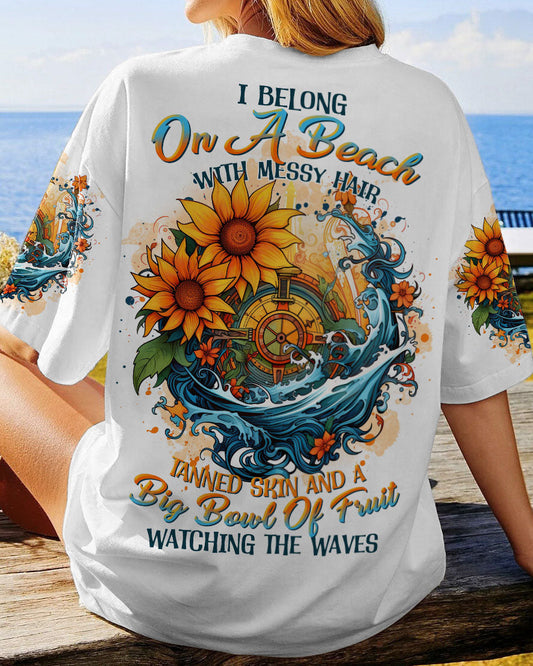 I BELONG ON A BEACH COMPASS ALL OVER PRINT - TLTR0706233
