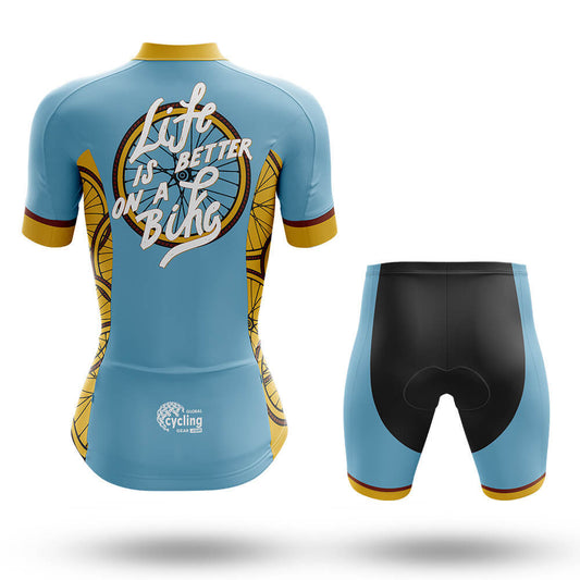 Life Is Better On A Bike V2 - Women's Cycling Kit