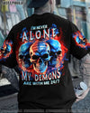 I'M NEVER ALONE 3 SKULLS FLAG ALL OVER PRINT - TLNT3006233
