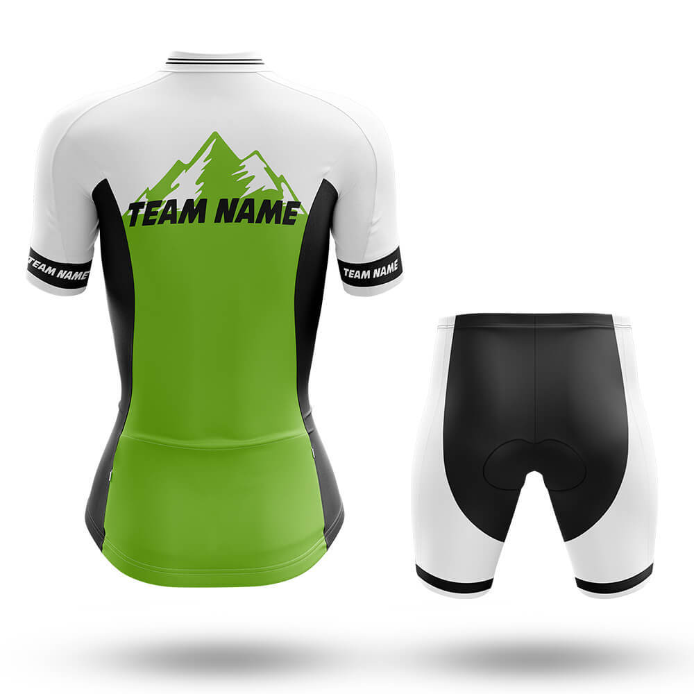 Custom Team Name V3 Green - Women's Cycling Kit