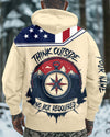 Custom Name Think Outside No Box Required All Over Print Shirt