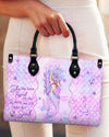 She Has Been Tossed By The Waves Mermaid Leather Handbag