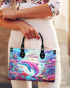 Pink Dolphin Leather Handbag