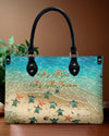 As Free As The Ocean Turtle Leather Handbag
