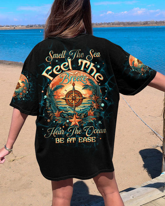 SMELL THE SEA FEEL THE BREEZE COMPASS ALL OVER PRINT - TLTW1506232