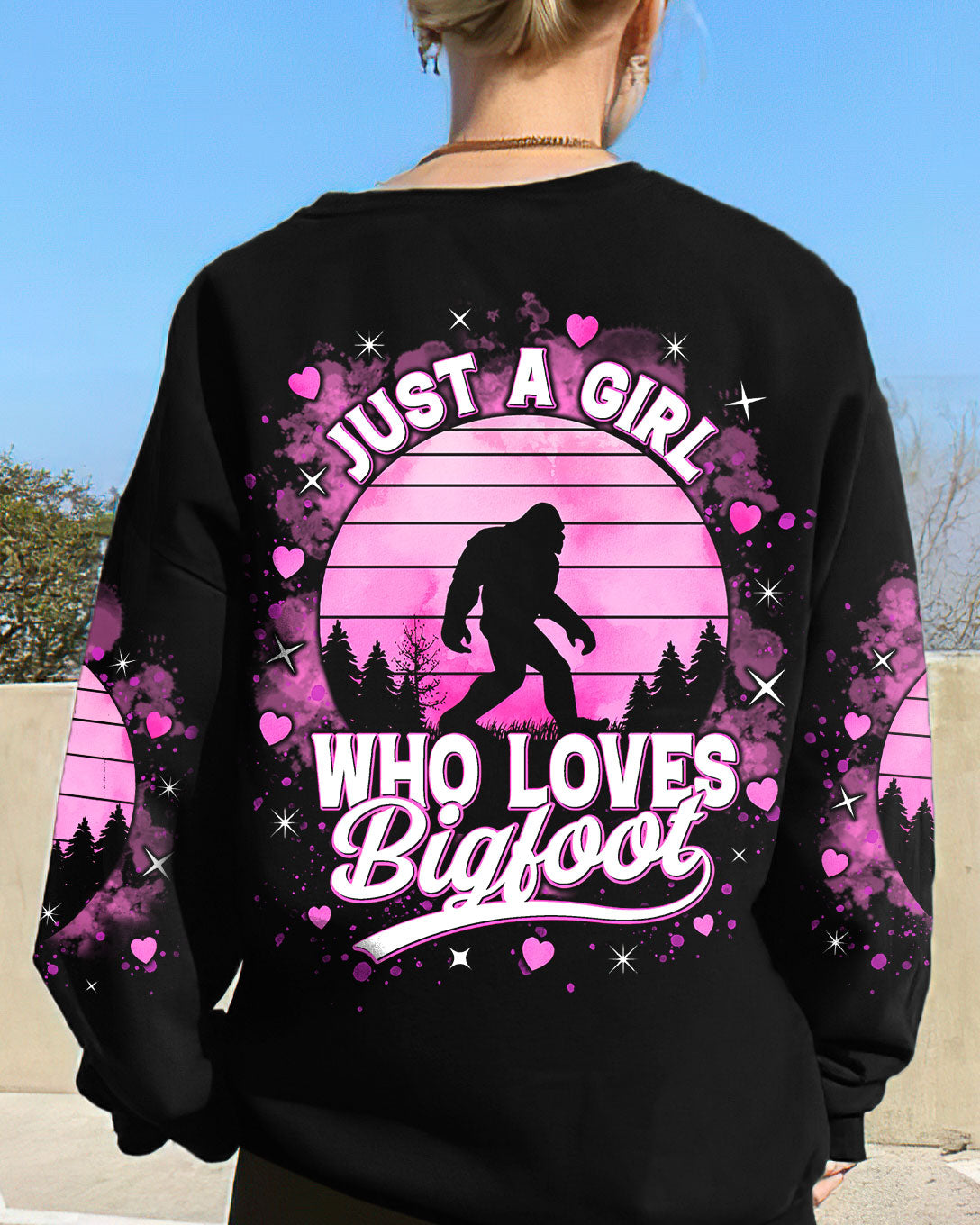 JUST A GIRL WHO LOVES BIGFOOT ALL OVER PRINT - TLTR3110244