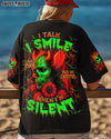 BE CAREFUL WHEN I'M SILENT SKULL DEVIL  ALL OVER PRINT   - TLNZ1804253