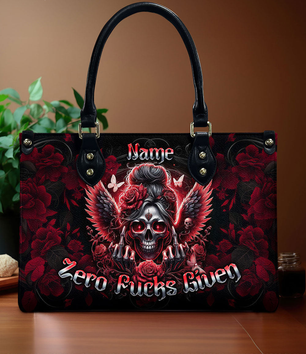 ZERO F GIVEN  SKULL MESSY BUN LEATHER HANDBAG  - TLNO2810244