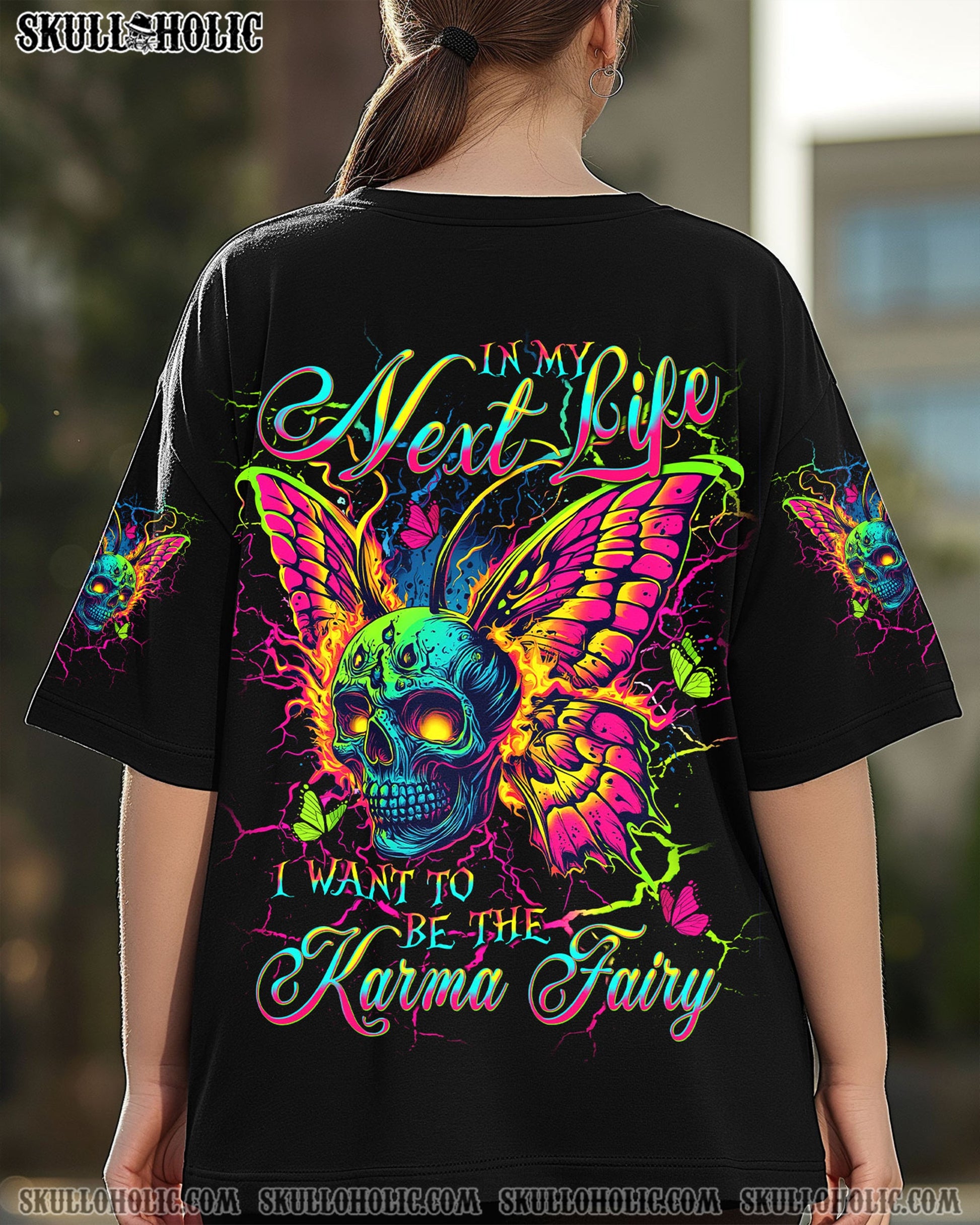KARMA FAIRY SKULL BUTTERFLY ALL OVER PRINT - TLNT2304254
