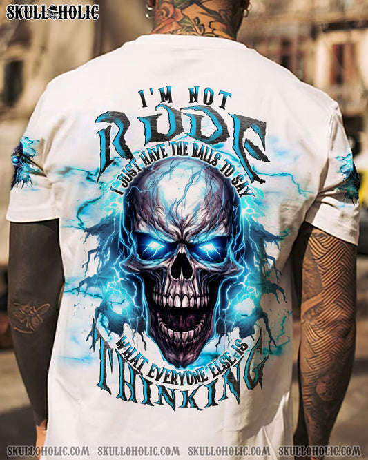 I'M NOT RUDE MAD SKULL ALL OVER PRINT - TLNT1208231