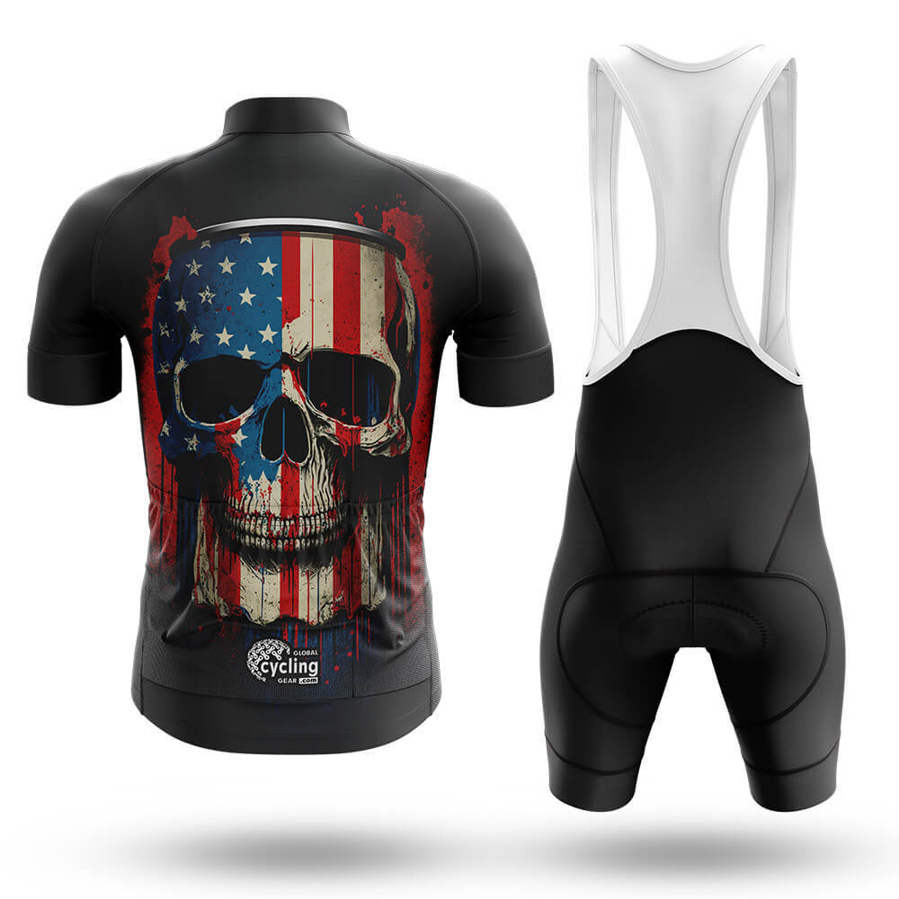American Flag Skull - Men's Cycling Kit