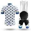 Blue Polka Dot Cycling Jersey