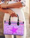 Some Girls Are Just Born Starfish Leather Handbag