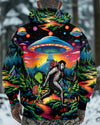 Bigfoot Alien Going Hiking All Over Print Shirt