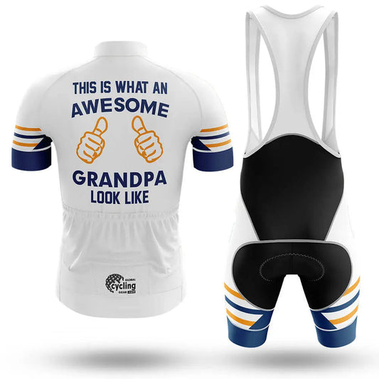 Awesome Grandpa V3 - White - Men's Cycling Kit