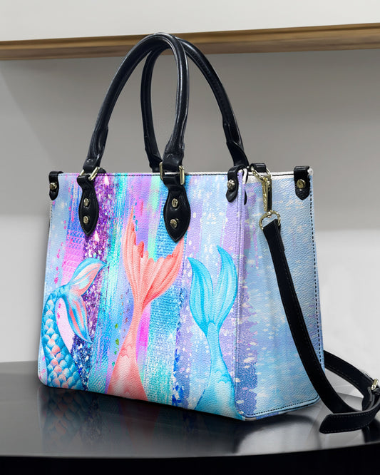 Mermaid Holographic Leather Handbag