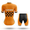Custom Team Name M7 Orange - Women's Cycling Kit
