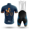 Fox On Bicycle - Men's Cycling Kit