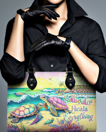 Saltwater Heals Everything Leather Handbag