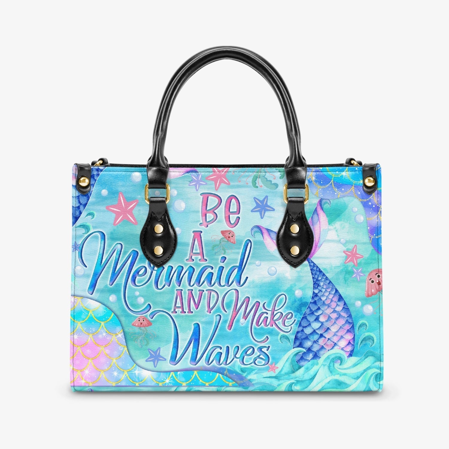 Bigcrowns BE A MERMAID AND MAKE WAVES LEATHER HANDBAG TYQY0504242