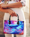 The Ocean Is Calling Whale Leather Handbag