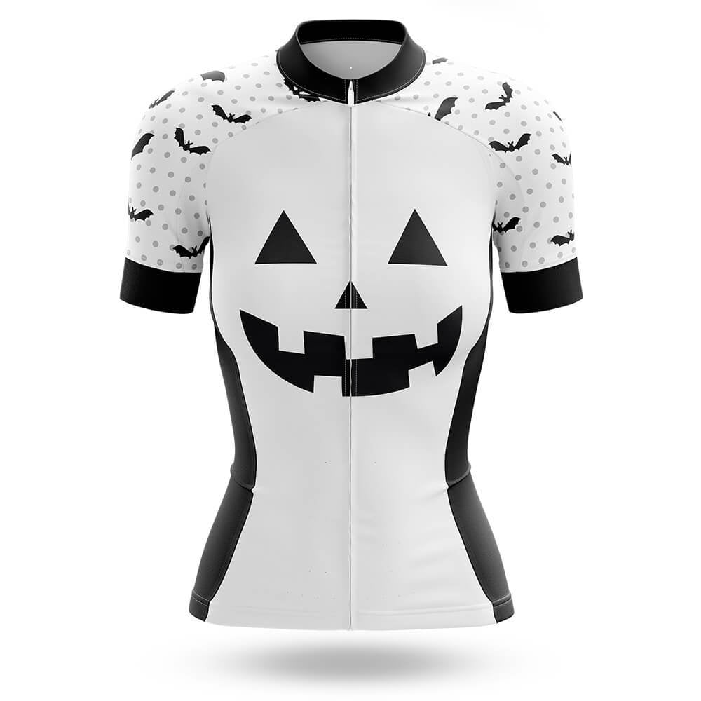 Pumpkin Face - White - Women's Cycling Kit